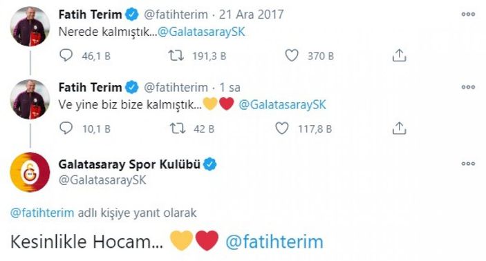 Fatih Terim'den yeni paylaşım