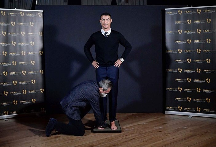 Ronaldo'nun ayak izi ölümsüzleşti