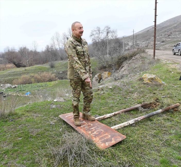 a Aliyev'den Gubadlı'ya ziyaret