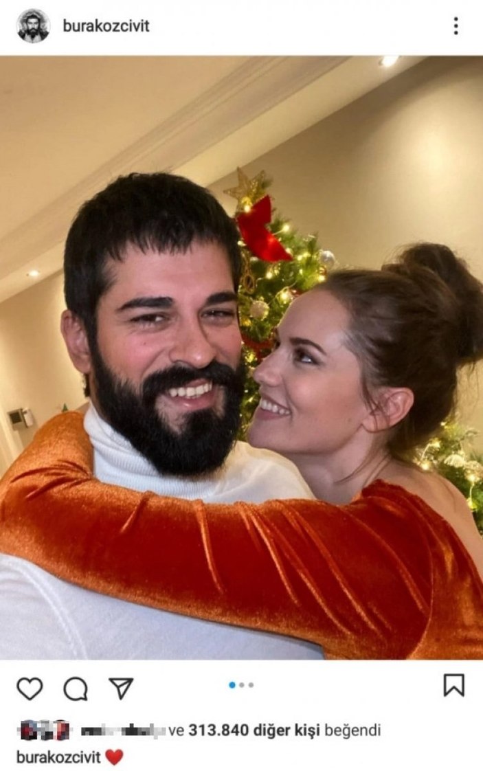 Fahriye Evcen'den romantik paylaşım