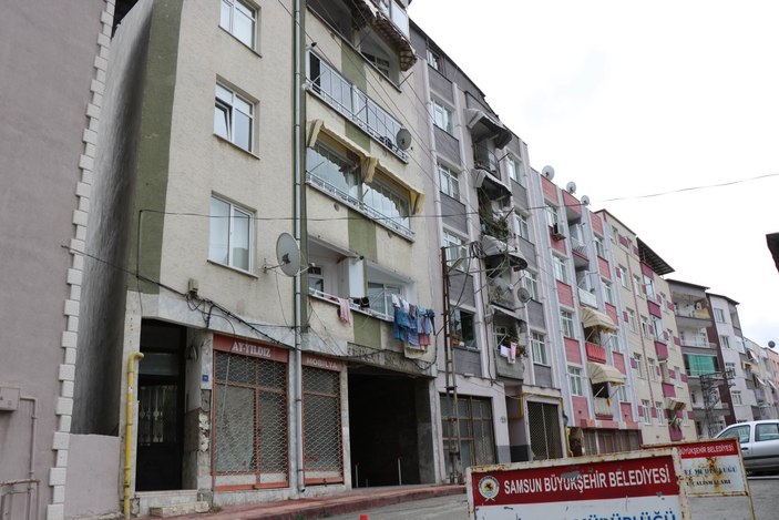 Samsun'daki bu apartman görenleri şaşkına çeviriyor