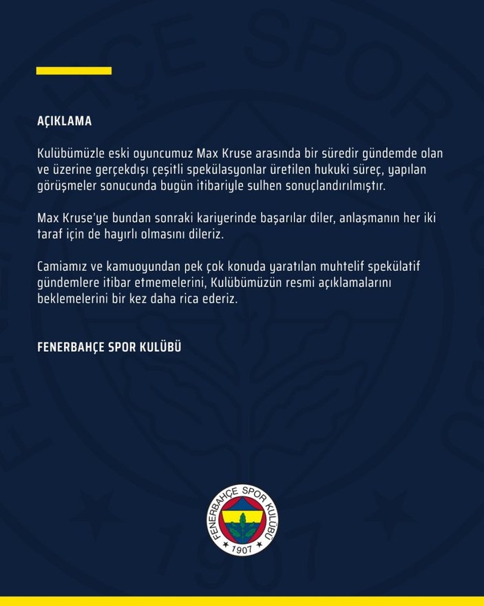 Max Kruse ile Fenerbahçe tazminat konusunda anlaşmaya vardı