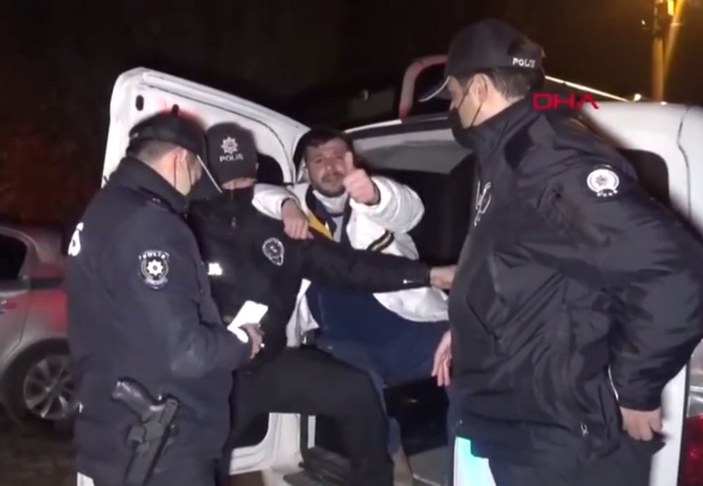 Edirne'de polis ile alkollü sürücü arasında ilginç diyalog
