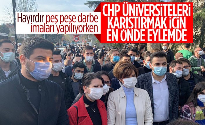 Boğaziçi Üniversitesi'nde eylemcilerden 'katil polis' sloganları