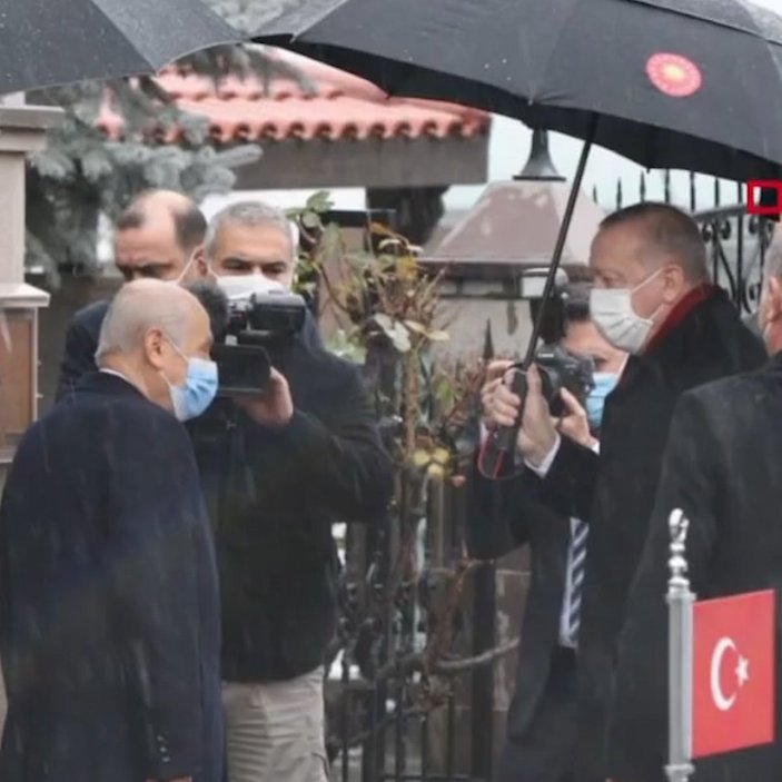 Cumhurbaşkanı Erdoğan'dan, Devlet Bahçeli'ye ziyaret