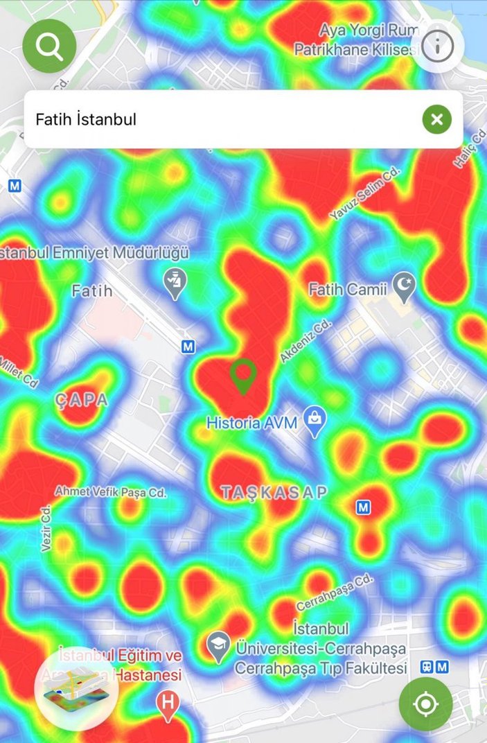 İstanbul’un koronavirüs haritası: Bazı ilçeler yeşile dönüyor