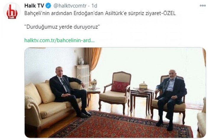 Cumhurbaşkanı Erdoğan'dan Saadet Partili Oğuzhan Asiltürk’e ziyaret