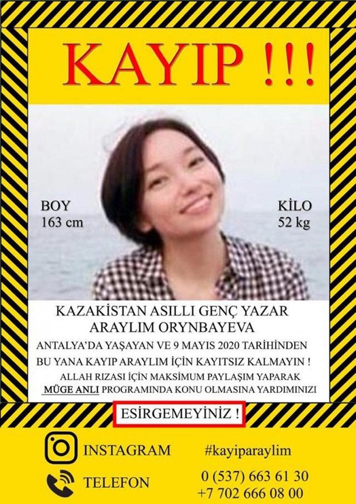 Antalya’da Kazakistan uyruklu genç kızın ormanda cesedi bulundu
