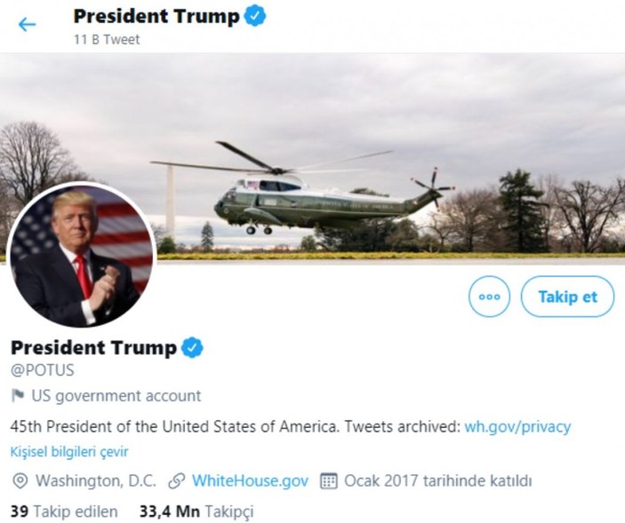 Trump'tan Twitter'a: Bizi susturamayacaksınız