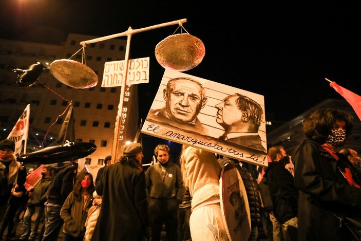 İsrail'de Netanyahu protestoları, karantinaya rağmen 8. ayında