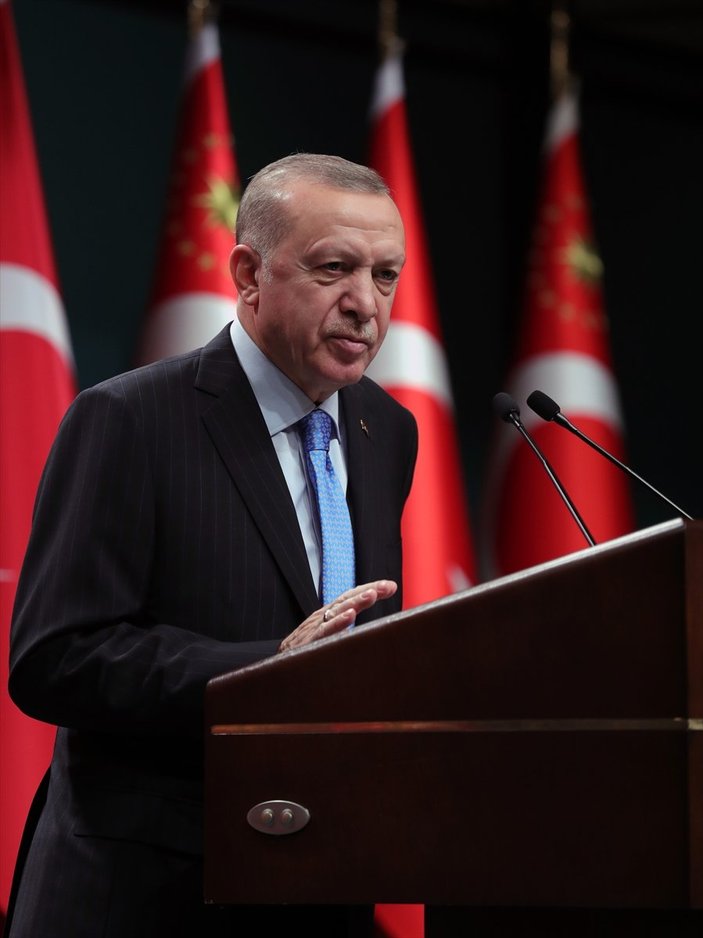 Cumhurbaşkanı Erdoğan: Kısıtlamaları kademeli olarak kaldıracağız