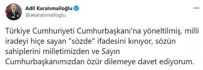 Kılıçdaroğlu'nun, 'sözde cumhurbaşkanı' sözü, büyük tepki topladı