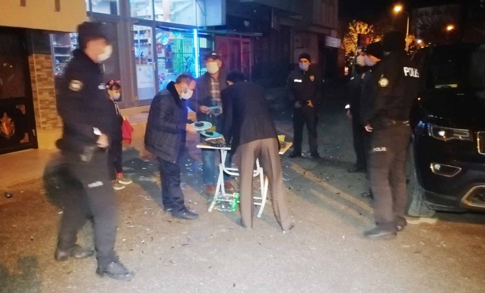 Aksaray'da mahalleliden polise sürpriz