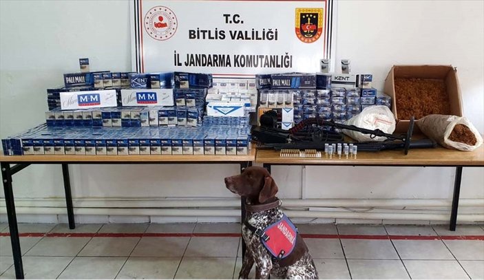 Bitlis'te kaçak ürün ve mühimmat ele geçirildi