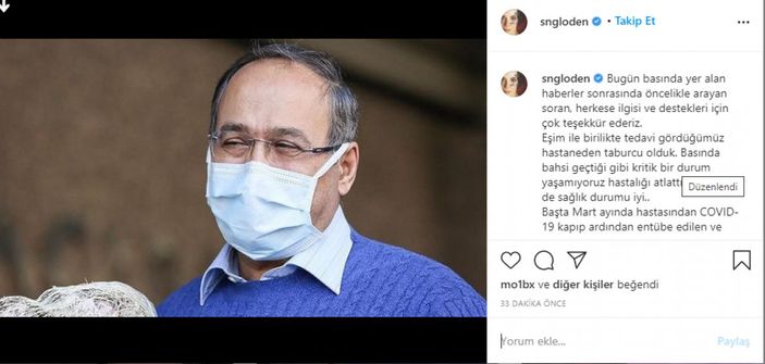 Songül Öden: Koronavirüsü yendim