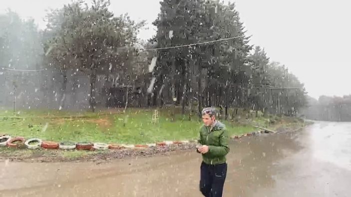 İstanbul'da beklenen kar yağışı başladı