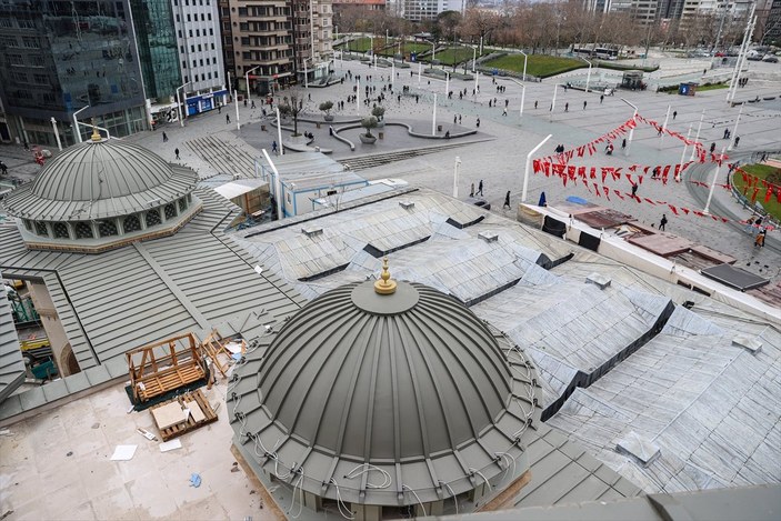 Taksim'de cami ve AKM inşaatında son aşama