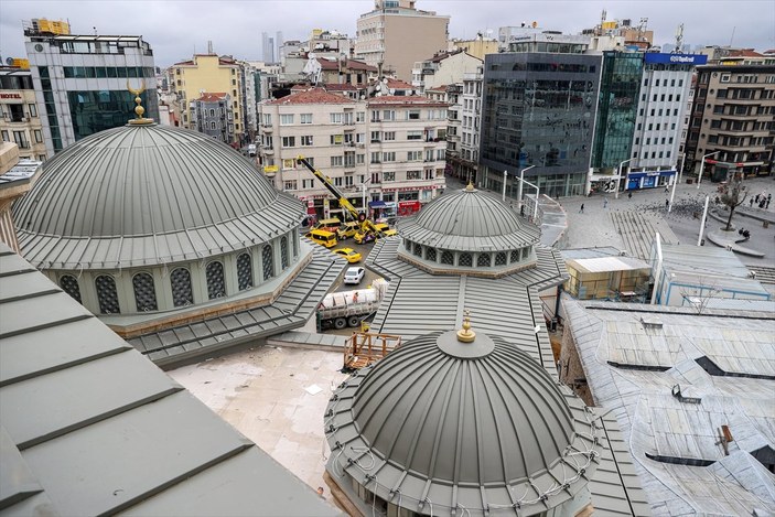 Taksim'de cami ve AKM inşaatında son aşama