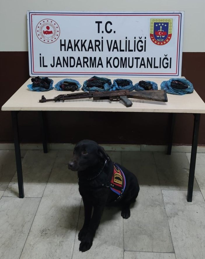 Hakkari'de 4 kilo 400 gram eroin ve silah ele geçirildi