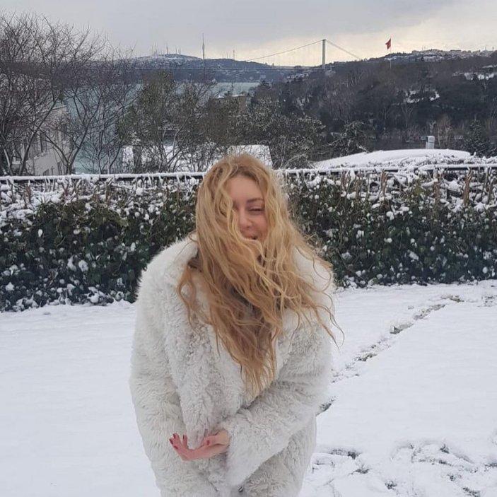İstanbul’daki kar yağışı ünlü isimleri mutlu etti