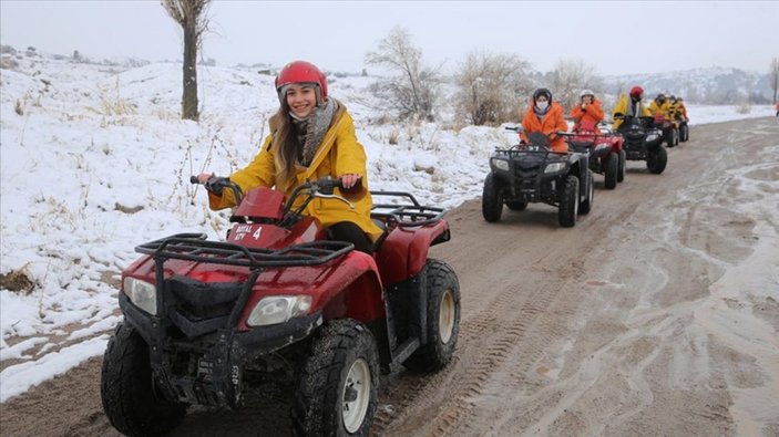 Peribacaları'nda turistler için kış aktiviteleri