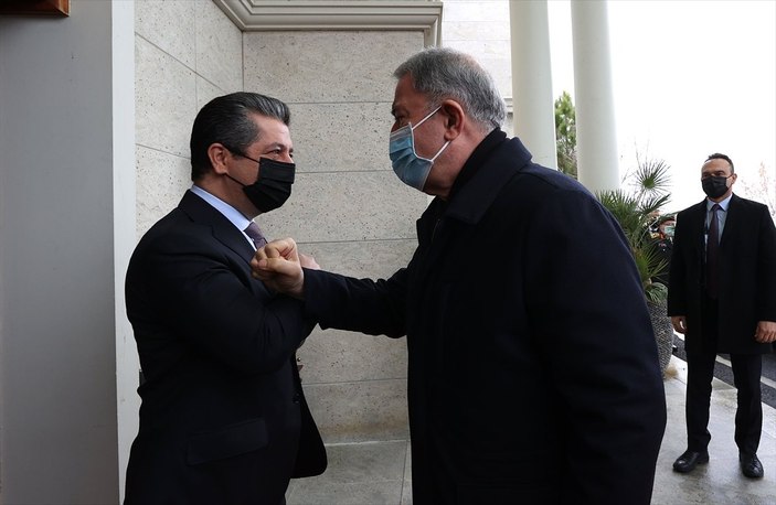 Hulusi Akar, Mesrur Barzani ve Mesud Barzani ile görüştü