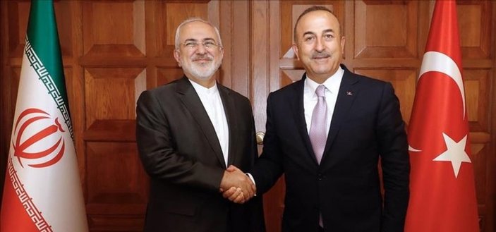 Mevlüt Çavuşoğlu, İranlı mevkidaşı Cevad Zarif'le görüştü