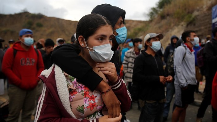 Guatemala'da ABD'ye hareket eden göçmenlere müdahale