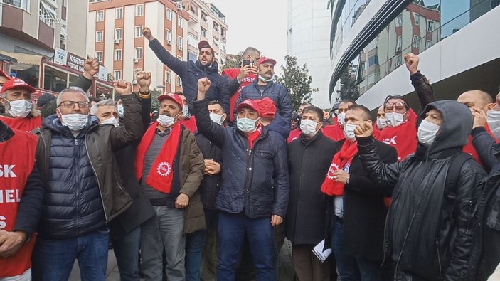 CHP'li Kartal Belediyesi işçilerinden 'toplu iş sözleşmesi' eylemi