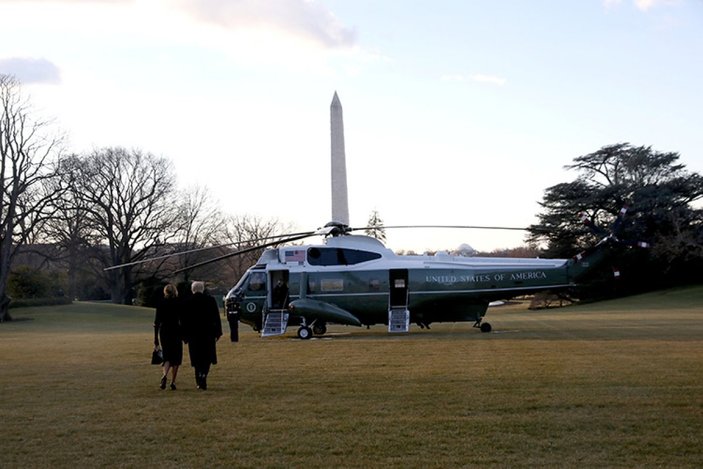 Melania Trump'ın Beyaz Saray'dan ayrılışı