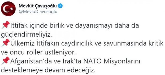 Mevlüt Çavuşoğlu, Jens Stoltenberg ile görüştü