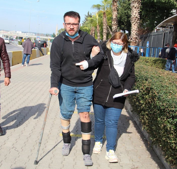 Antalya'da gazi Gökhan Koç'u darbeden baba ile oğlu gözaltına alındı