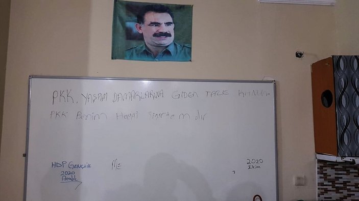 HDP Esenyurt binasından PKK'nın eğitim notları çıktı