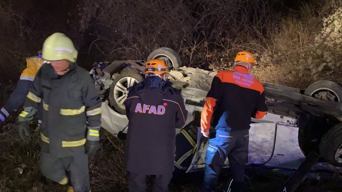 Karabük’te ehliyetsiz sürücünün otomobili takla attı