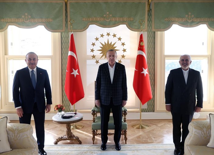 Cumhurbaşkanı Erdoğan, Cevad Zarif'i kabul etti