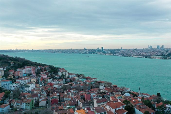 İstanbul Boğazı turkuaz