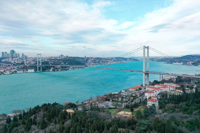 İstanbul Boğazı turkuaz
