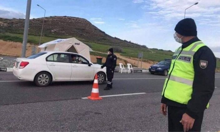 KKTC'de 6 günlük sokağa çıkma yasağı başladı