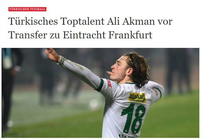 Ali Akman, Eintracht Frankfurt ile görüşüyor