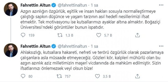 Fahretti Altun: Azgın azınlığın asıl hedefi nesillerimizi ifsat etmektir