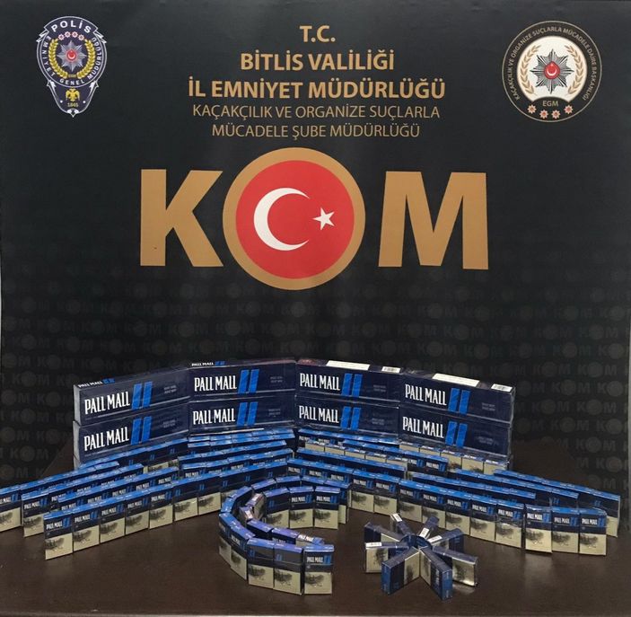 i Bitlis'te 250 paket kaçak sigara ele geçirildi