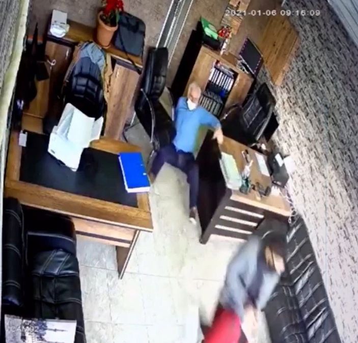 Esenyurt'ta gaspçıya direnen İtalyan iş adamı