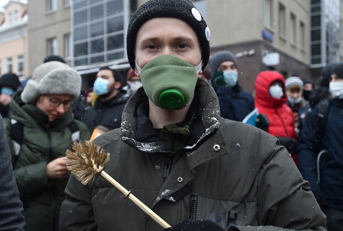 Rusya'da düzenlenen protestolarda binlerce kişi gözaltına alındı