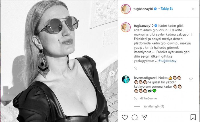 Tuğba Özay: Makyajlı erkek istemiyoruz