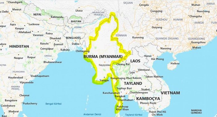 Myanmar nerede? Myanmar'da darbe mi oldu? Myanmar haritadaki yeri..