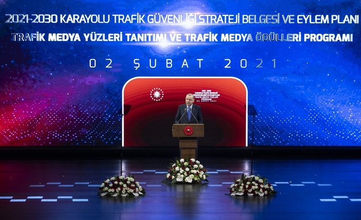 Cumhurbaşkanı Erdoğan'ın Trafik Güvenliği Töreni'ndeki konuşması