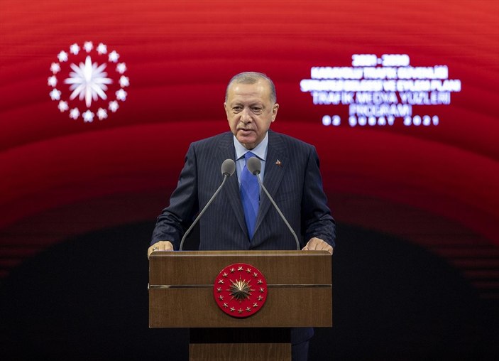 Cumhurbaşkanı Erdoğan'ın Trafik Güvenliği Töreni'ndeki konuşması