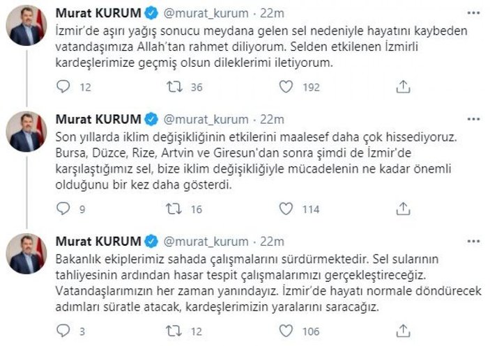 Murat Kurum: İzmir'de hayatı normale döndürecek adımları atacağız