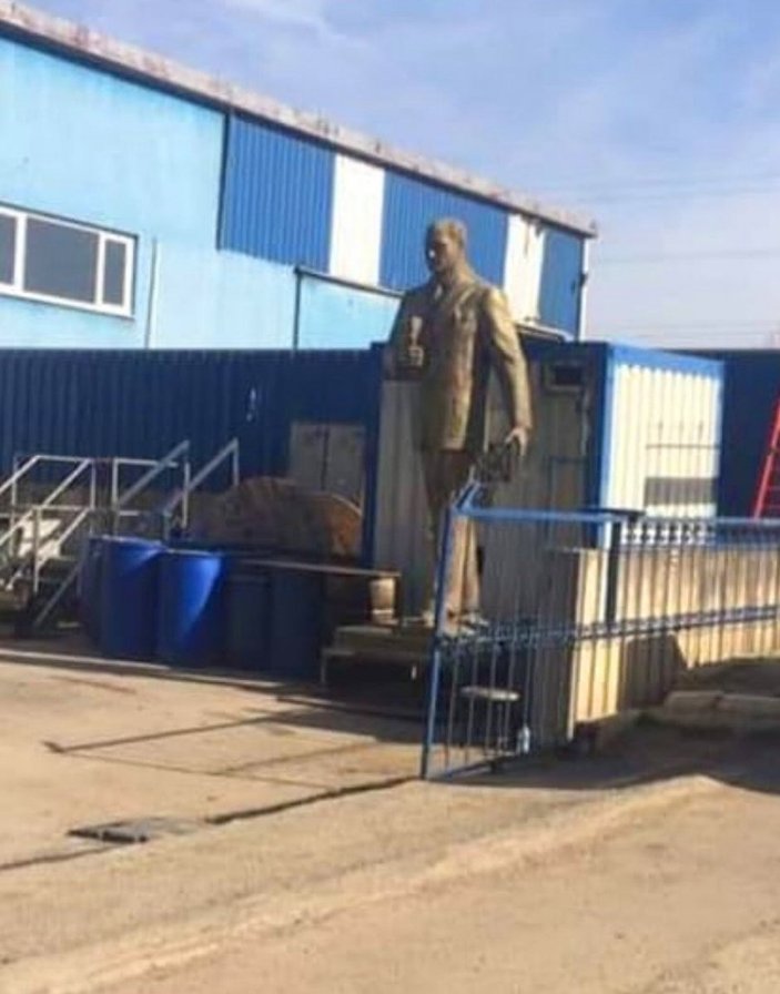Samsun'da 'Atatürk heykeli satılıyor' iddialarına emniyet anında cevap verdi