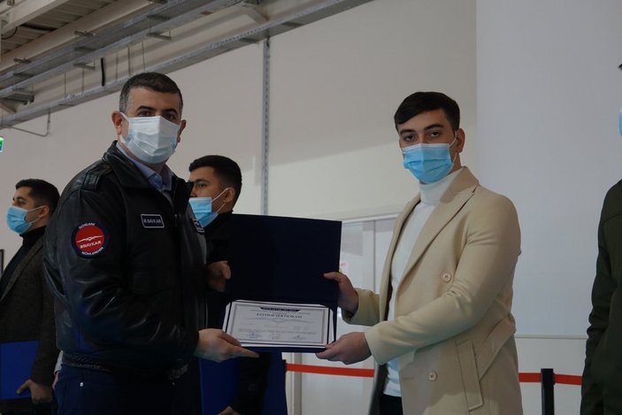 Azerbaycan askerleri, Bayraktar TB2 SİHA Operatörlüğü eğitimini tamamladı